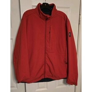 Chick-fil-A Team Style Rain Jacket Mens XL Red Softshell Full Zip Lined Workwear